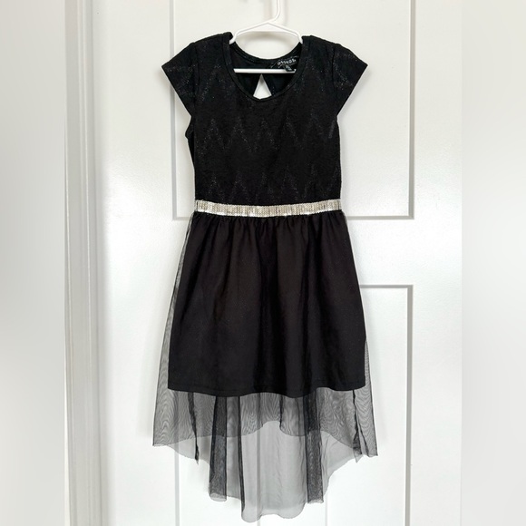 George Other - 🖤 George Sparkly High-Low Tulle Dress — Girls Size 6–6X